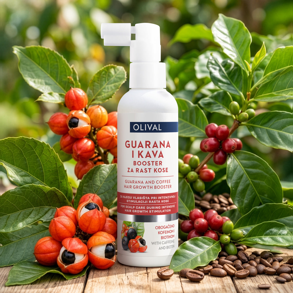 Guarana i kava booster za rast kose